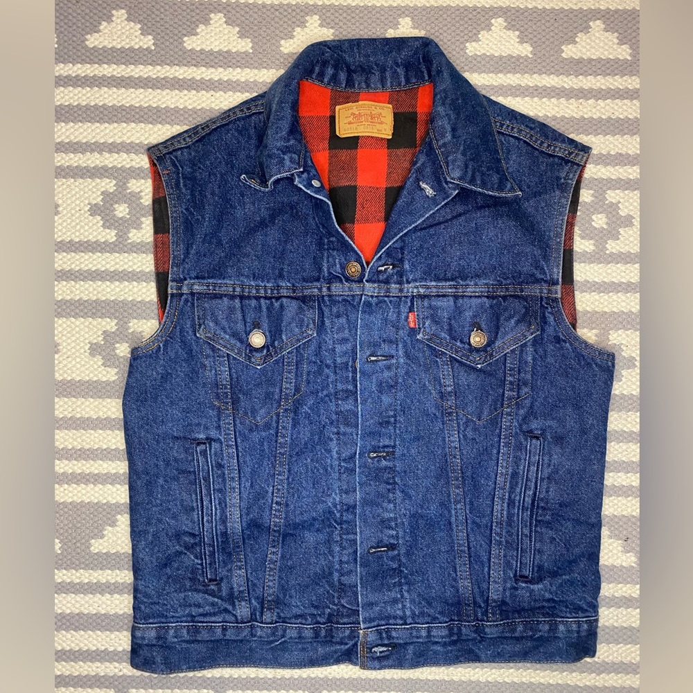 LEVIS Vintage flannel lined Jean Jacket